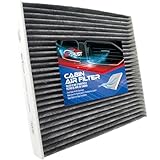 Carbon Fiber Cabin Air Filter Replacement for Hyundai Santa Fe, Sonata, Azera & for Kia Optima,
