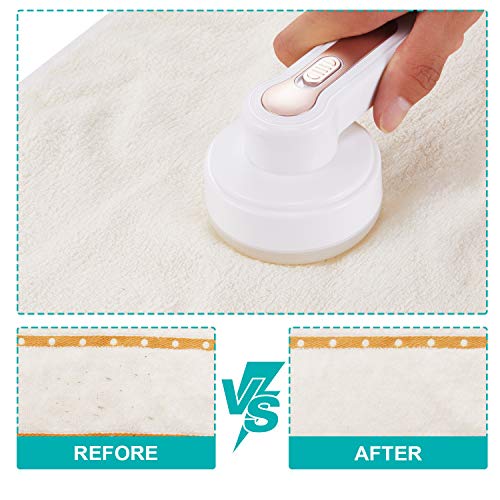 Fabric Shaver,Hyness Lint Remover,Electric Sweater Shaver,Best Fuzz Pill Bobble Remover For Fabrics, Bedding, Clothes And Furniture (White) #TOP4