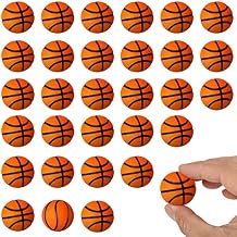 30 Pcs Mini Basketballs Stress Balls 1.18 Inch Mini Basketball Party Favor Tiny Foam Basketballs Small Soft Sports Balls Basketball Decorations Foam Toy for Relief Party