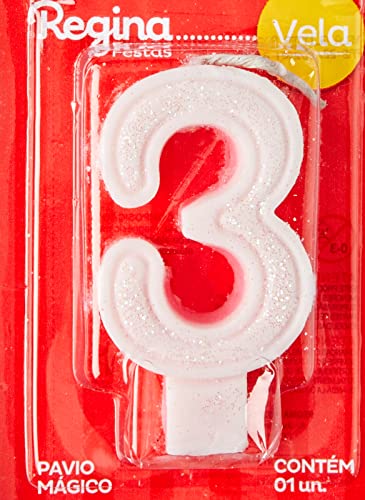 Regina Vela Super C/ Glitter Rosa N 3 -