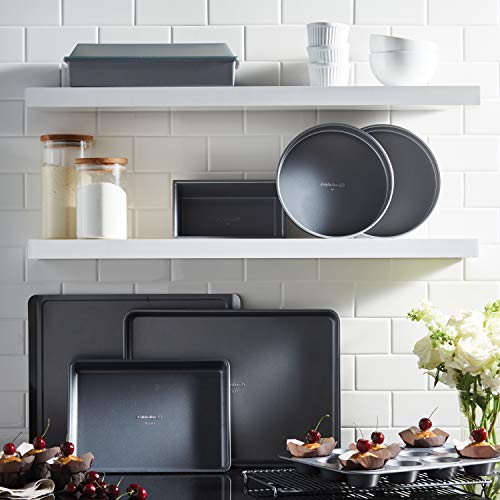 Calphalon Nonstick Bakeware Set, 10-Piece Set Includes Baking Sheet, Cookie Sheet, Cake Pans, Muffin Pan, And More, Dishwasher Safe, Silver #TOP6