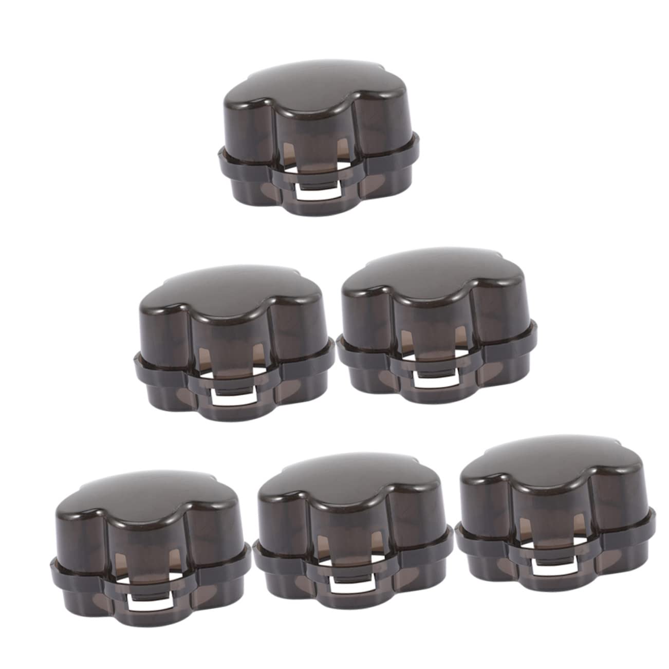 KOMBIUDA 6Pcs Gas Stove Knob Covers for Safety Durable Safety Covers for Oven Burner Prevents Accidental Gas Activation Easy Installation for
