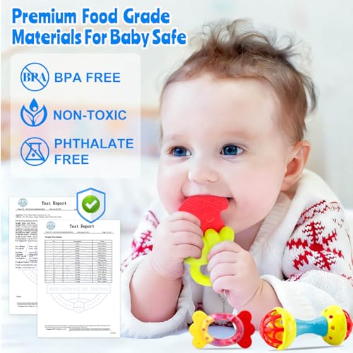 50% Off Baby Rattles Teething Toy Set for 0-6 Months - Image 5