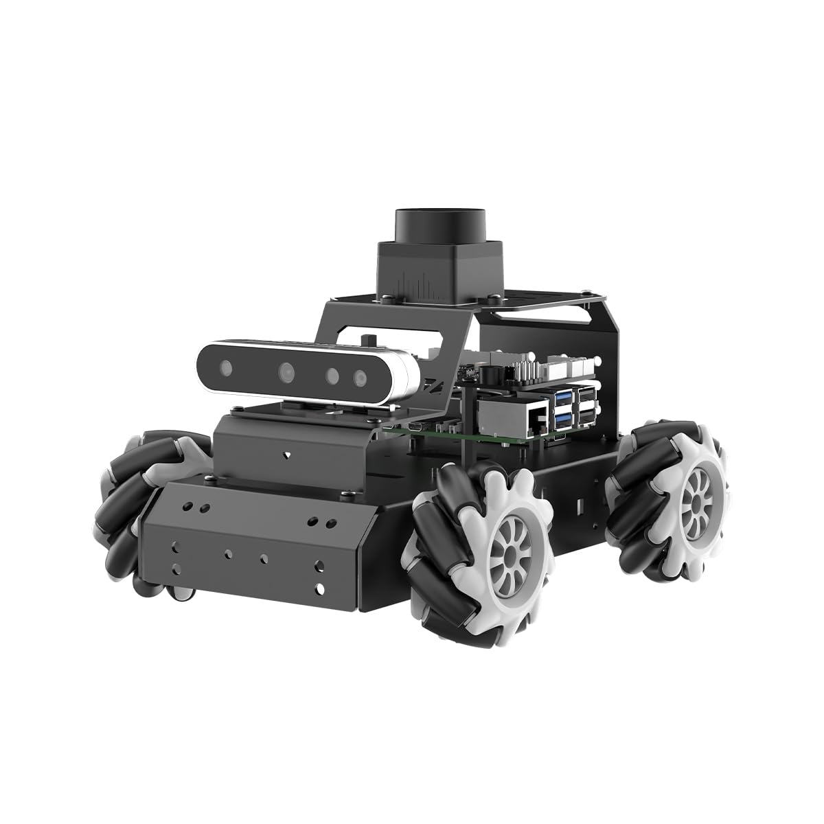 HIWONDER Robot Car with ChatGPT Large AI Models, 3D Depth Camera Mecanum-Wheel Chassis ROS2-HUMBLE Lidar SLAM Mapping Navigation Autonomous Driving, MentorPi M1 Standard Kit with Raspberry Pi5 8GB
