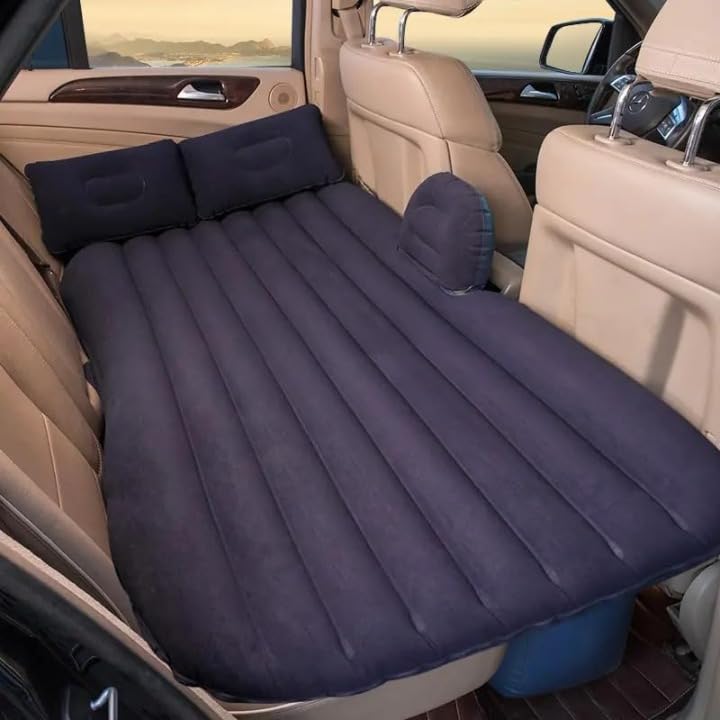 Premium Car Inflatable Bed with Pump & 2 Air Pillo Quick Inflatable Back Seat Bed Car Inflatable Mattress|Car Bed Mattress Car Bed for Kids,Travel,Trip,Camping,Picnic,Pool & Beach (Black) (B0CR7CQ59C) Amazon Price History, Amazon Price Tracker