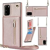 Jaorty Crossbody Case for Samsung Galaxy S20 FE 5G Case with Card Holder,6.5" (NOT for S20) Galaxy S