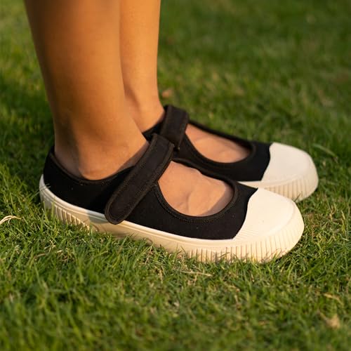 Image of Theater Women Jiro Mary Jane Flats | Lightweight Slip-On Shoes with Soft Cushion & Grip Sole | Stylish, Durable & Comfortable Footwear for Travel, Office & Casual Wear