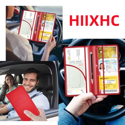 Porta Documentos para Auto Rojo miniatura 2