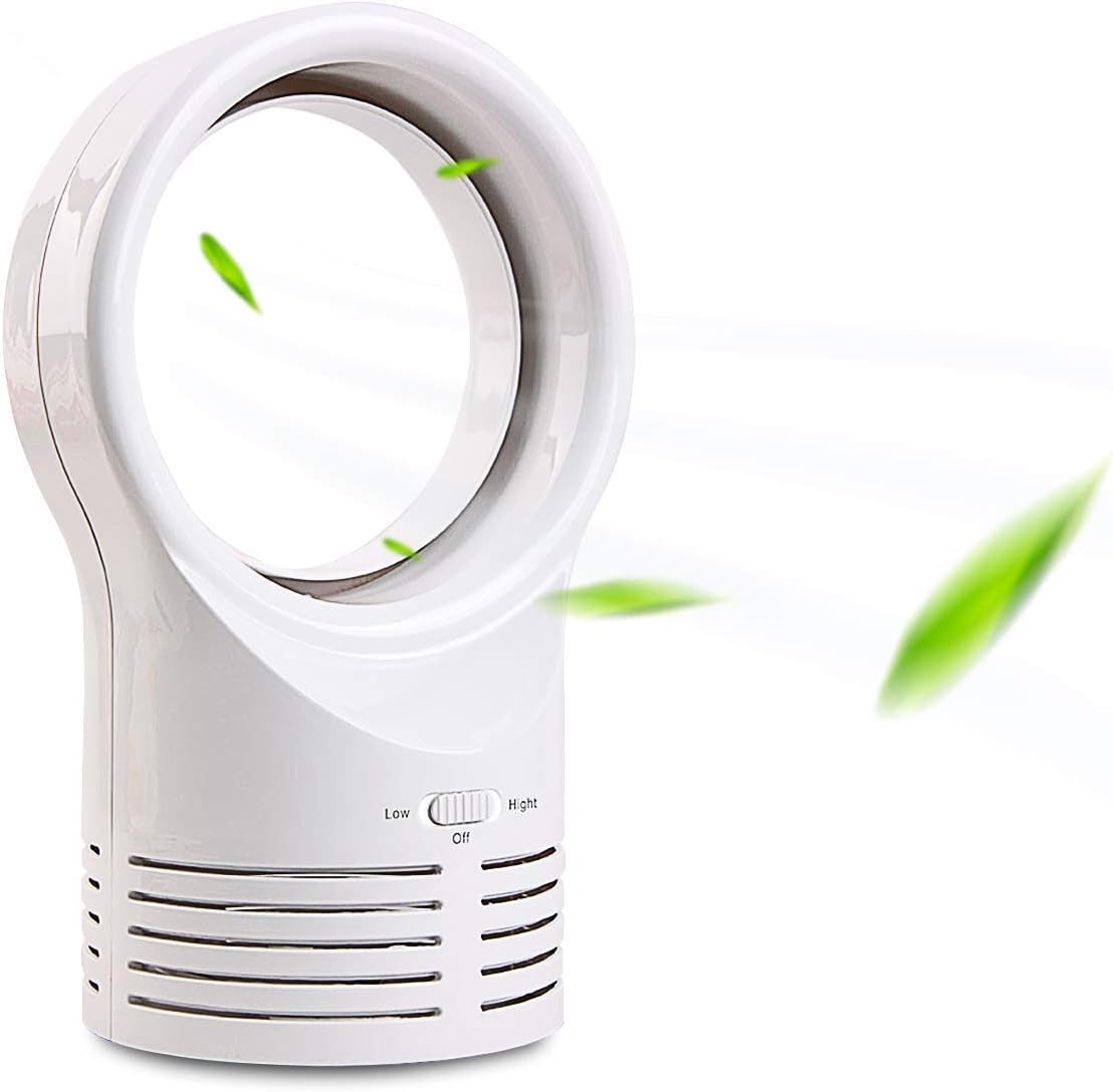 Lazaga Bladeless Fan, Portable Personal Air Cooler Desktop Air Multiplier Table Cooling Fan