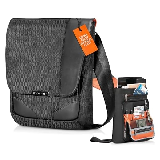 Best messenger bag straps EVERKI Venue Premium Mini Messenger Bag