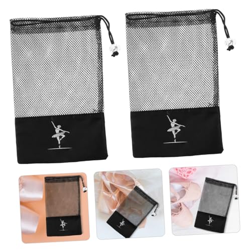 Bolsa de malla PRETYZOOM transpirable y reutilizable para guardar zapatillas de punta de ballet 5