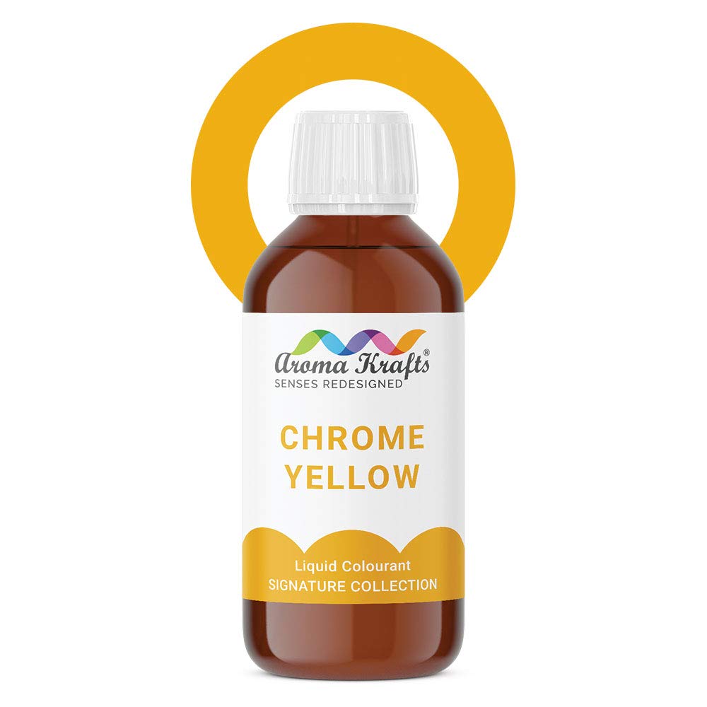 Liquid Colour for Melt & Pour Soap & Bath Bomb Making - Chrome Yellow (30 ml)
