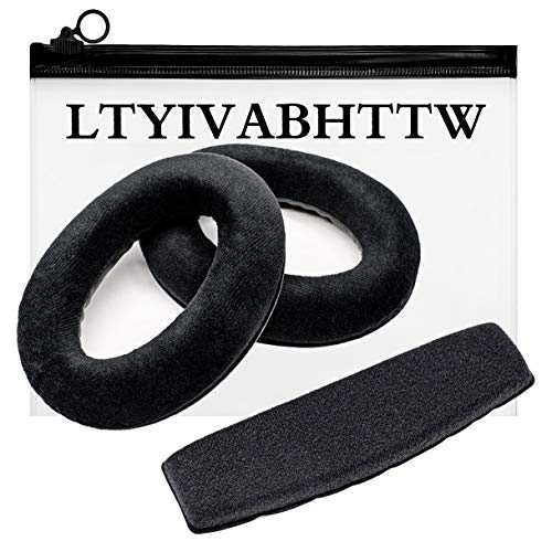 LTYIVABHTTW Ear Pads Headband Compatible with HD598, HD 598, HD 598SE, HD 598CS, HD 515, HD 555, HD 595, HD 518 Headphones (Black)