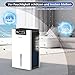 Luftentfeuchter Elektrisch 2300ML, luftentfeuchter keller, Raumentfeuchter, Waschbarer Luftfilter, Zeitgesteuert, Ablaufschlauch, Automatisch Abschaltung, Entfeuchter Elektrisch für Badezimmer, weiß