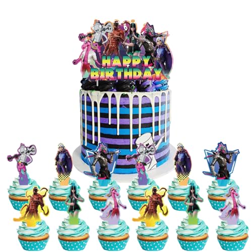 Yoimckay Juego de 13 Fortnit decoracion tartas cumpleaños, Decoracion tartas Cumpleaños, Decoracion cumpleaños infantil, feliz cumpleaño decoración, Decoracións Tarta para niños, adornos Cumpleaños