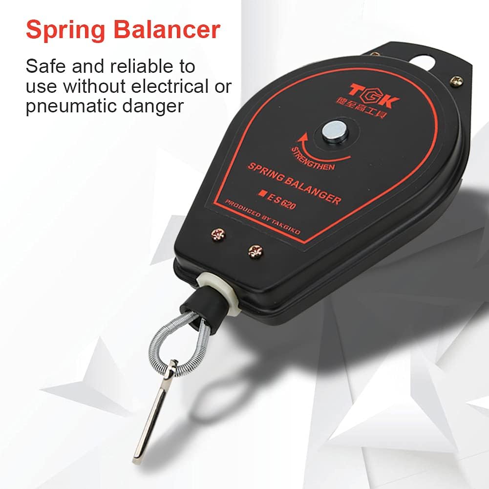 Spring Balancer Retractable Tool Hanger, Heavy Duty Tool Hanging Holder with Positioner, Adjustable Retractable Tool Balancer 0.6-2kg, Multifunctional Load Balancer Spring Balancer Retractable Tool