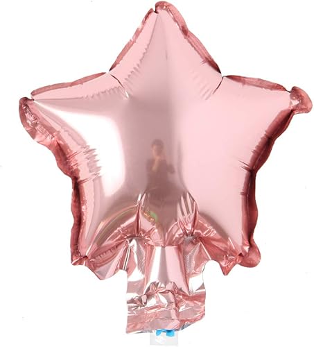 Miniatura 16 de 5 unids/lote Mini globos de papel de aluminio con forma de corazón de estrella de 5 pulgadas, globos inflables para boda, cumpleaños, baby shower, 5