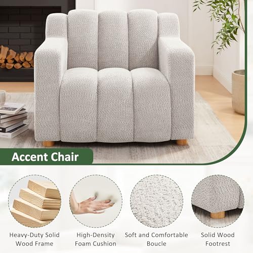Sillón Plegable Boucle Beige miniatura 3