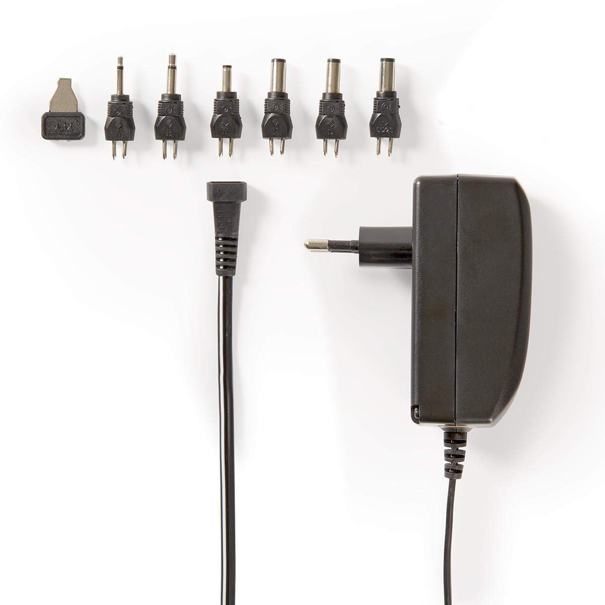 Universal-Netzteil - 24 W - 9-24 V DC - 1.80 m - 1.0 A - 1.5 A A - 6 Plug(s) - Schwarz