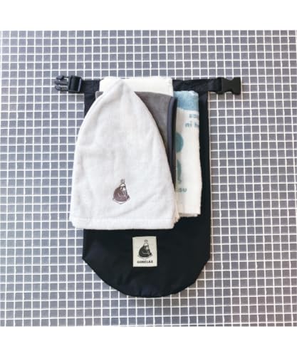 パイン・クリエイト ごリラックス ととのい袋 ブラック サイズ：約W22.5 D14 H39 23P44939 3枚目