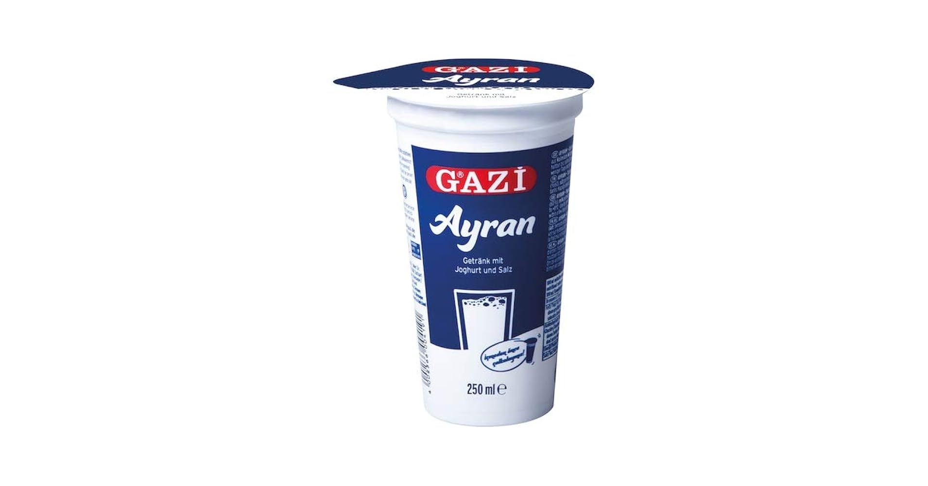 Gazi Ayran 40x250ml Joghurt Drink Getränk Mixgetränk Salz 1% Elopak Erfrischungsgetränk vegetarisch glutenfrei
