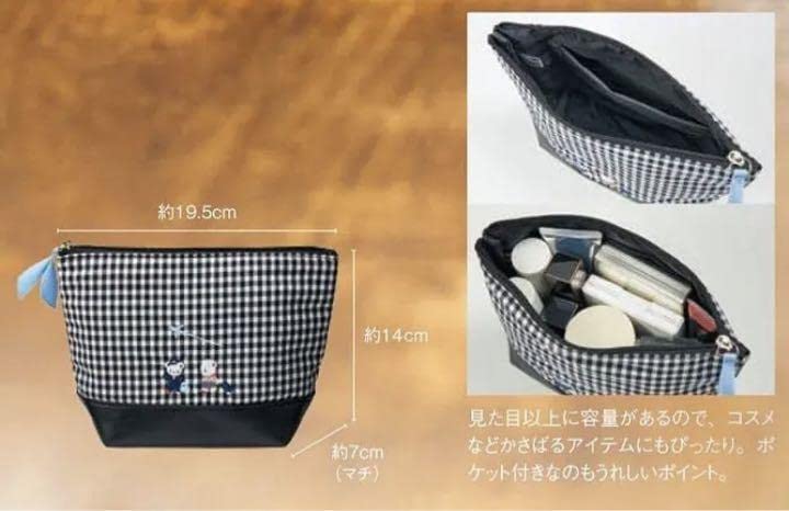 Amazon.co.jp: リピート歓迎 ANA??ファミリア ギンガムチェック ポーチ