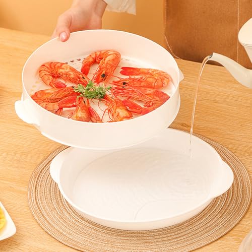 Genérico Vaporera Para Microondas - Olla Multifuncional Apilable Con Tapa | Cocina Saludable Para Microondas | Para Comida Verduras Cocina Casa Almuerzo Recalentar Cocinar - imagen 2