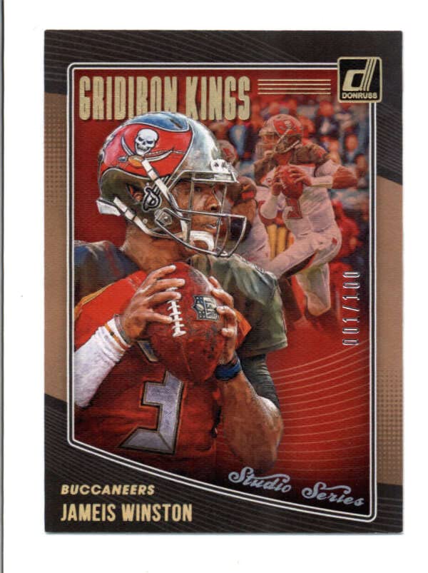 JAMEIS WINSTON 2018 DONRUSS #GK-36 GRIDIRON KINGS STUDIO SERIES #001/100 BC6195
