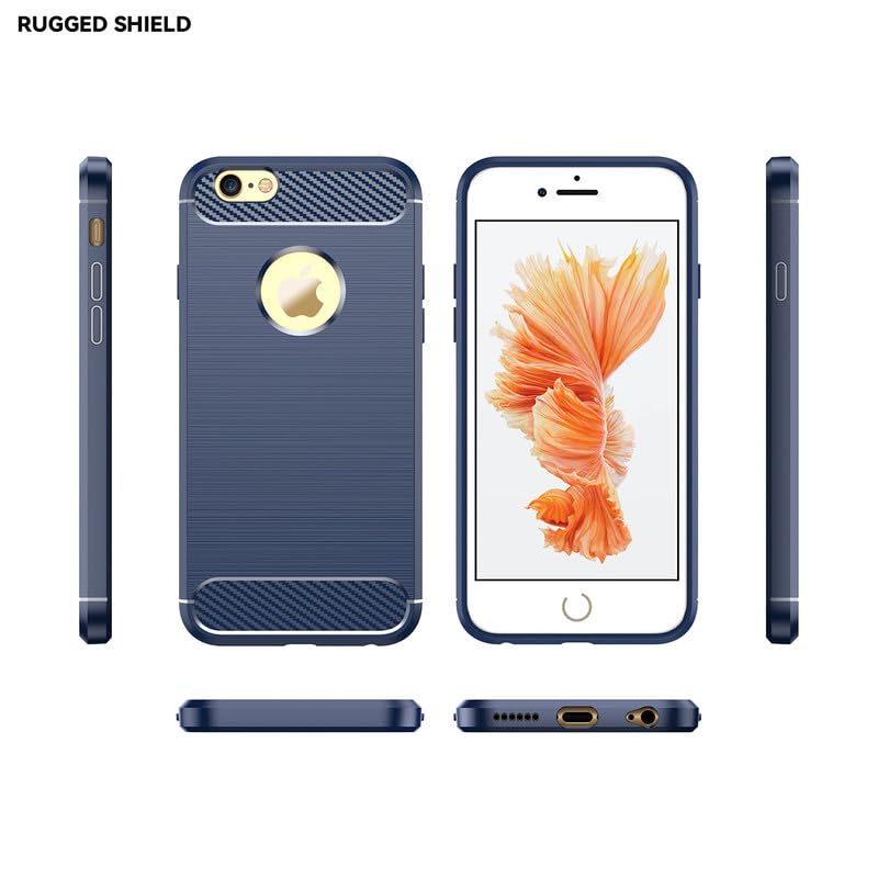 Image of Hybrid Carbon Fiber Back Case for iPhone 6 Plus / 6s Plus (Blue)