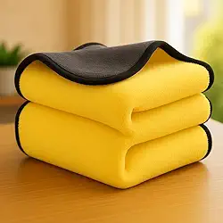 Kit 2 Panos Microfibra Multiuso 400gsm Polir Carro 40x30 Pano Flanela Automotivo Polimento Secagem(amarelo)