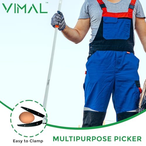 Image of VIMAL Heavy Duty Extra Long Tongs - 83 Inch Extra Long Reacher Grabber - Hand Arm Extension Multi-Purpose Trash Garbage Mobility Picker.