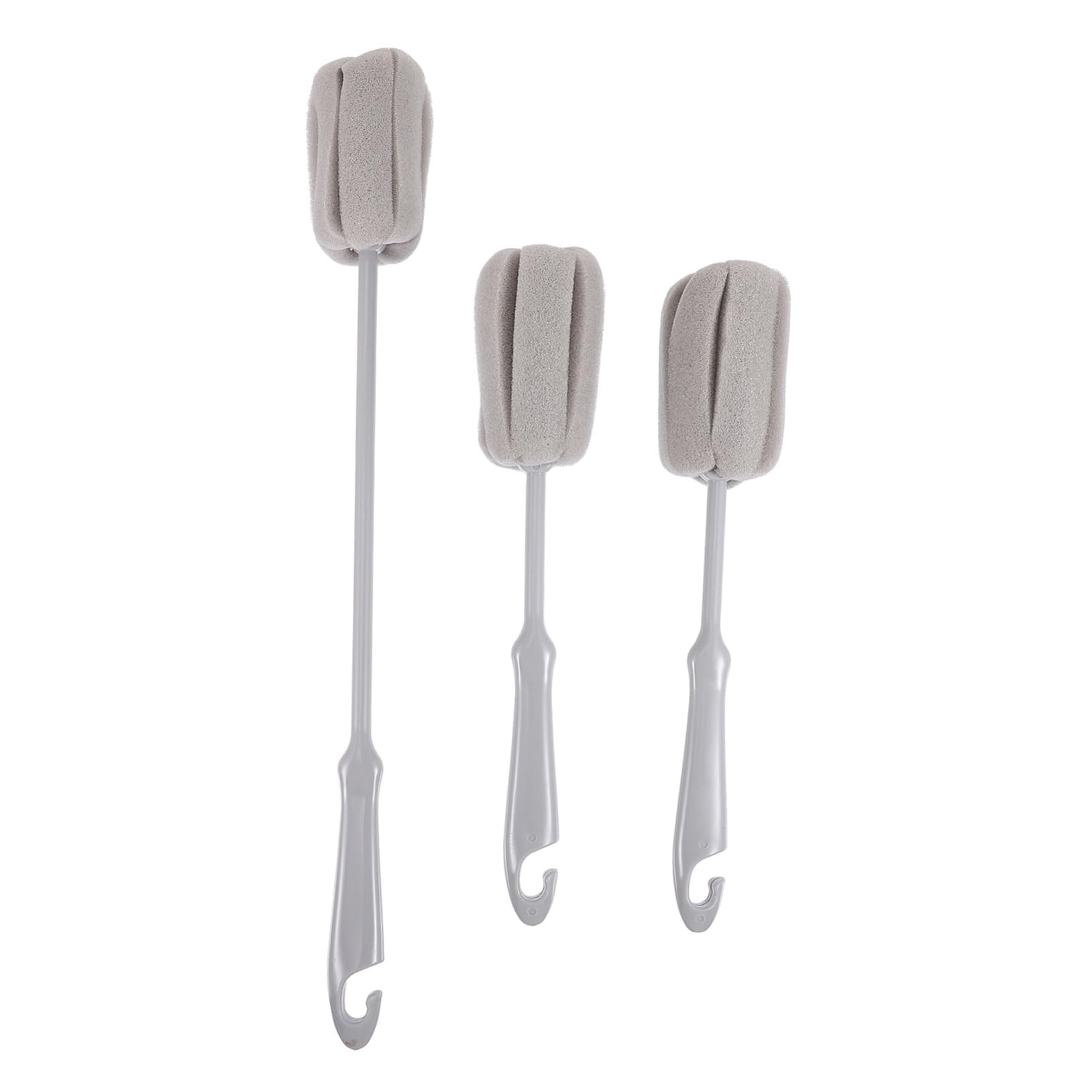 3 Series Limpieza Biberones Cortos De Limpieza Ergonómico Y Práctico con Orificio Colgar 3 Piezas*3
