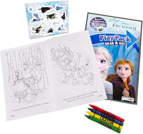 Disney Frozen Mini Backpack For Girls, Kids ~ Bundle with 11" Frozen School Bag, Frozen Mini Coloring Book, Stickers and More (Anna and Elsa School Supplies Set)
