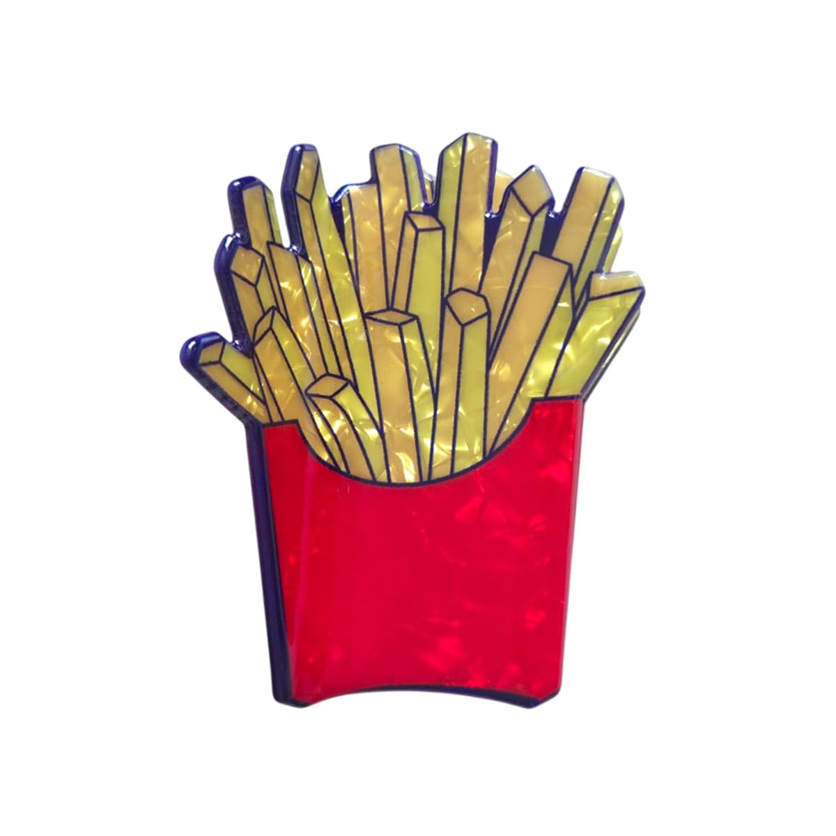 Photo 1 of *MAJOR DAMAGE*
Funny Fries Hair Clips,Acrylic Hair Clip,Cute Food Claw Clips for Women