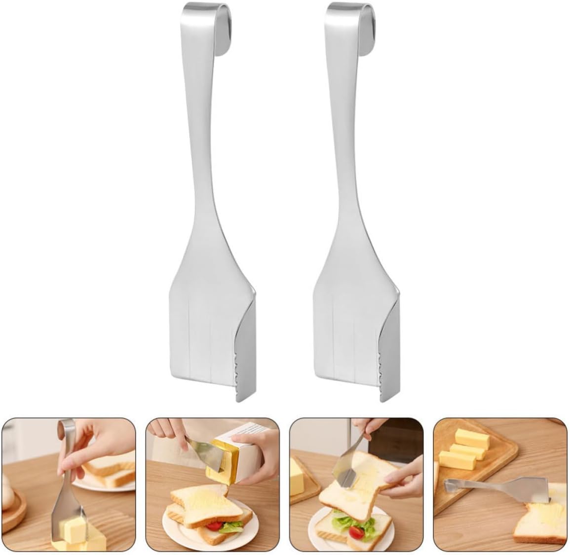 2pcs Stainless Steel Butter Slicer Cutter for Cheese Blocks