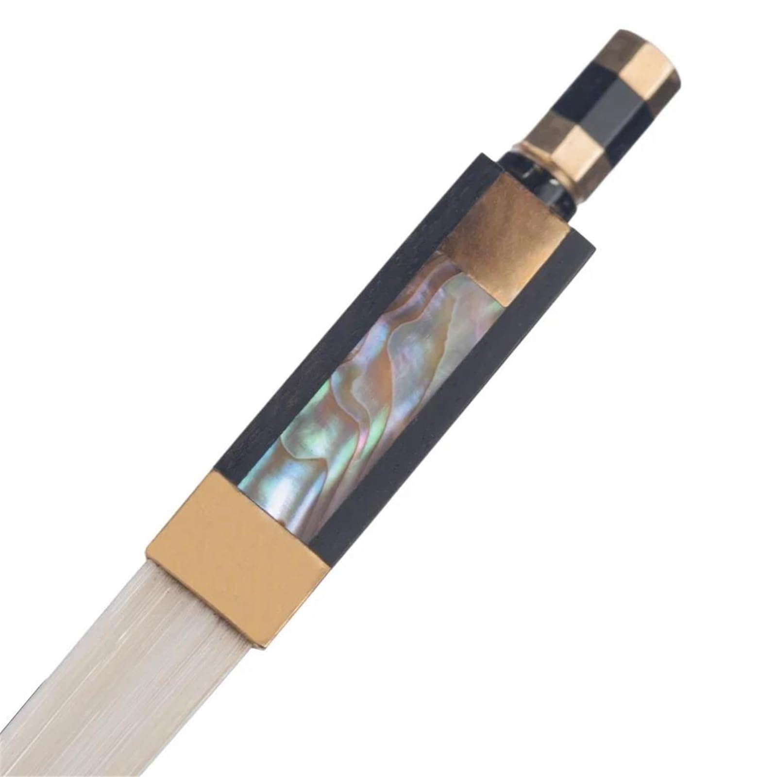 Smyczek do skrzypiec Profesjonalny smyczek do skrzypiec akustycznych 4/4 w rozmiarze Carbon Fiber Fiddle Braided Round Stick Ebony Well