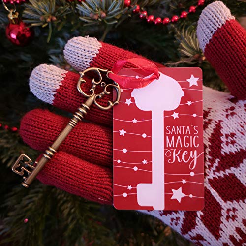The Shelf Shack Santas Magic Key - Father Christmas No Chimney Golden Metal KeySantas Magic Key - Father Christmas No Chimney Golden Metal Key