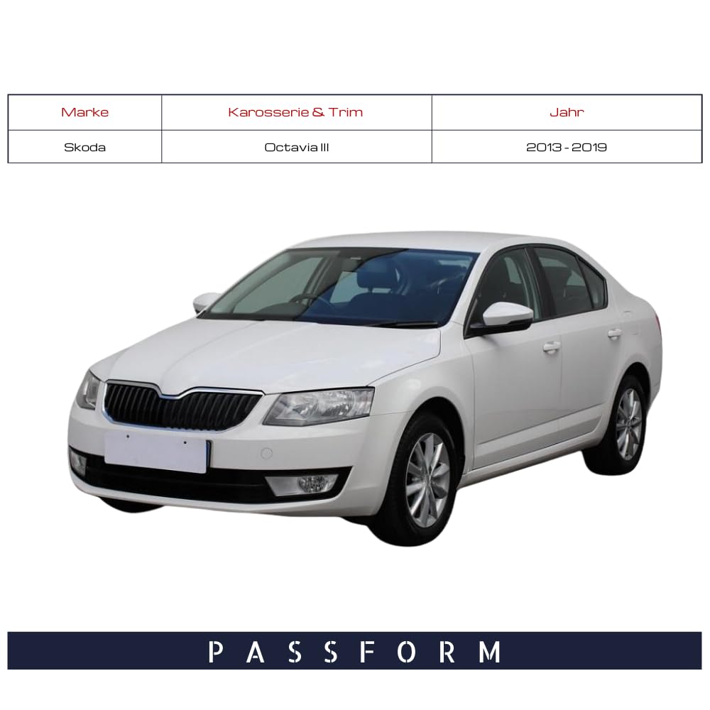 Spieg Außenspiegel Links für Skoda Octavia III 2013-2019 Manuell Einklappbar, Blinklicht, Grundiert, 6 PIN