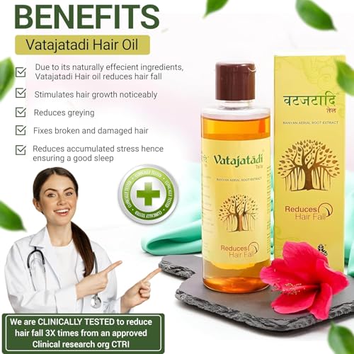 Image of Banyan Root Hair Oil | Vatajatadi Herbal Formula for Strong, Thick & Nourished Hair | 45 Years of Trust - 200ml