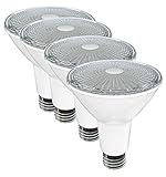 SleekLighting Par 30 LED 11 Watt Dimmable Wide Flood Long Neck Light Bulb(40°), Cool White (5000K),...