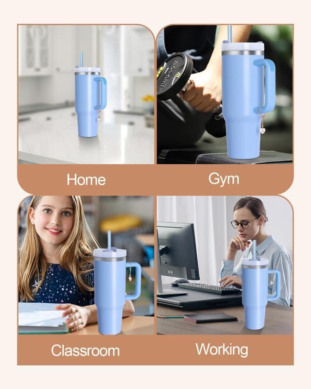 Miniatura 7 de OriJoy Accesorios de dije de letra para taza Stanley, dije de identificación con nombre para Stanleyvaso moderno simple, dije de identificación