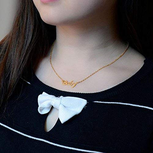 Bff Jewelry Letter Baby Inspired Necklace Valentines Day Gifts Pendant Necklaces Girlfriend For Baby Girls Women #TOP1