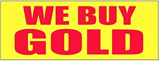 We Buy Gold Promotion Business Decal Sticker Retail Store Sign 8