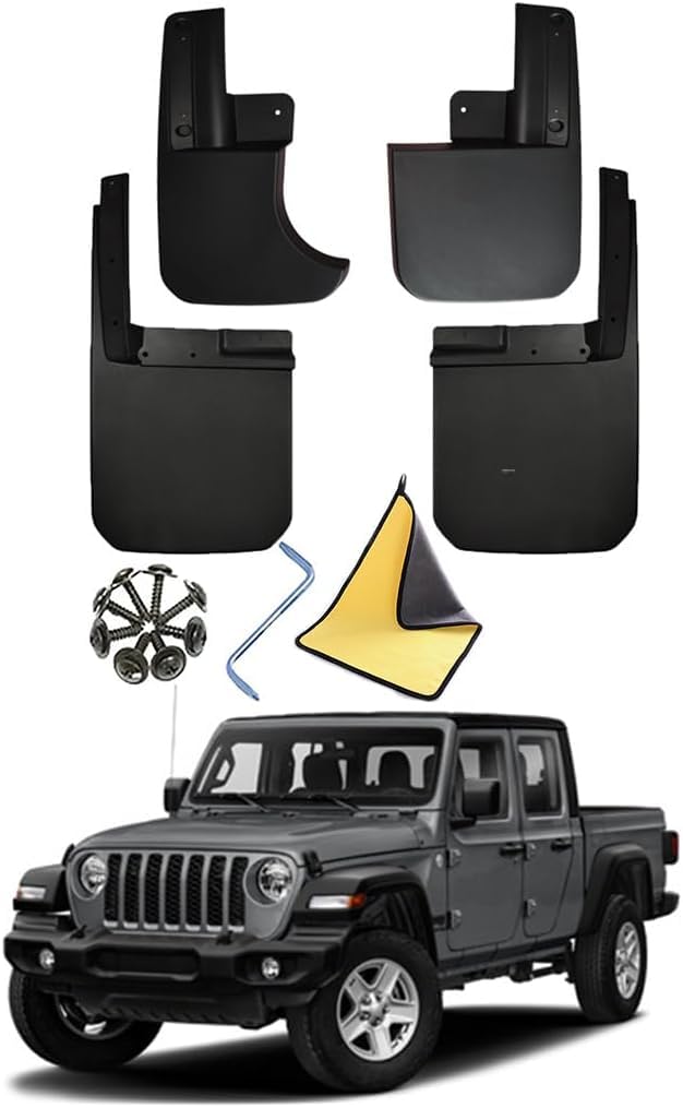 PLKASHUC Mud Flaps Car Mudguards for JEEP Gladiator 2019-2022.