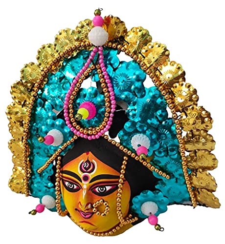Mukherjee Handicrafts| Devi Durga Chhau Mask – Design | Handmade Product | Decorative Showpiece & Wall Hanging 3