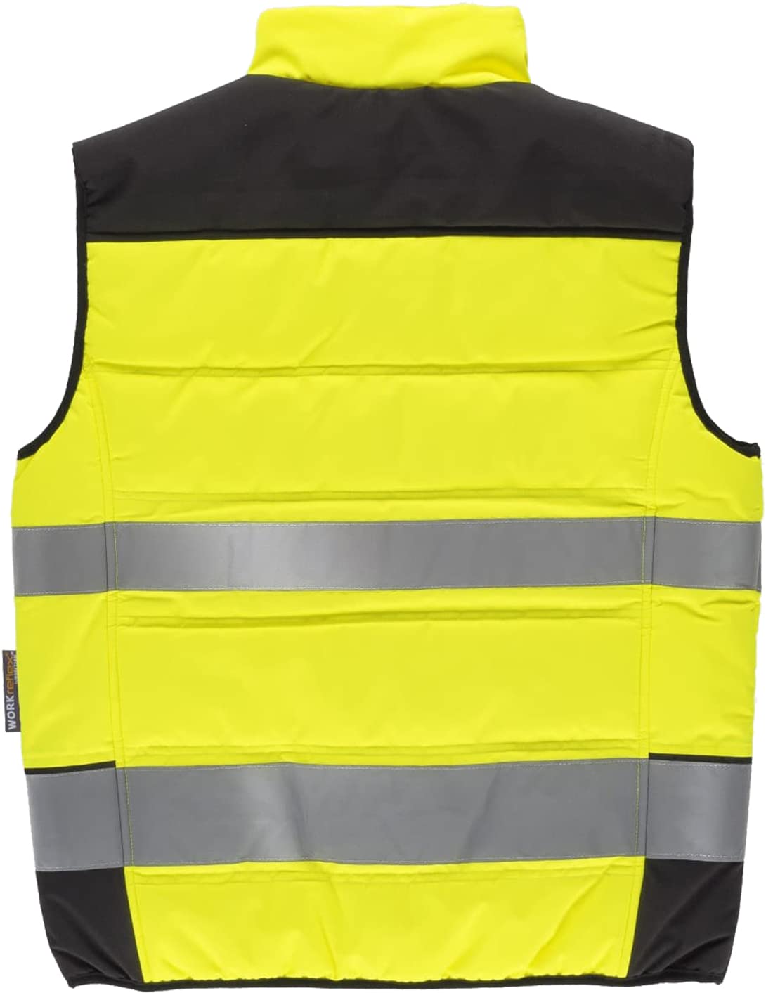 WORKTEAM Chaleco Acolchado Alta Visibilidad y Cintas Reflectantes. Chaleco Trabajo Multibolsillos. Unisex