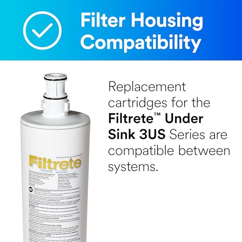 image for Filtrete Maximum Under Sink Quick Change Water Filtration Replacement 