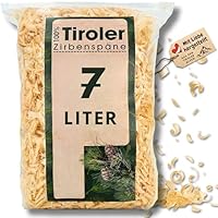 sagl.tirol Zirbenspäne Nachfüllpack für Zirbenkissen, Doppelt gesiebt, unbehandelte Zirbenholzspäne, Zirbenspäne für Kissen (7 Liter)