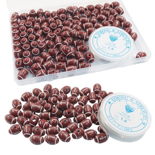 Hitefu 100Pcs 18mm Football Charms for Jewelry Making