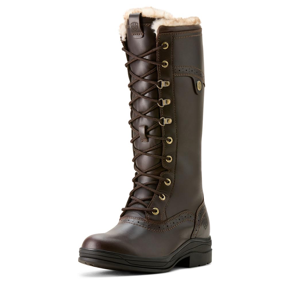 Ariat Womens Wythburn II Sherpa Waterproof Boot Dark Mocha 7
